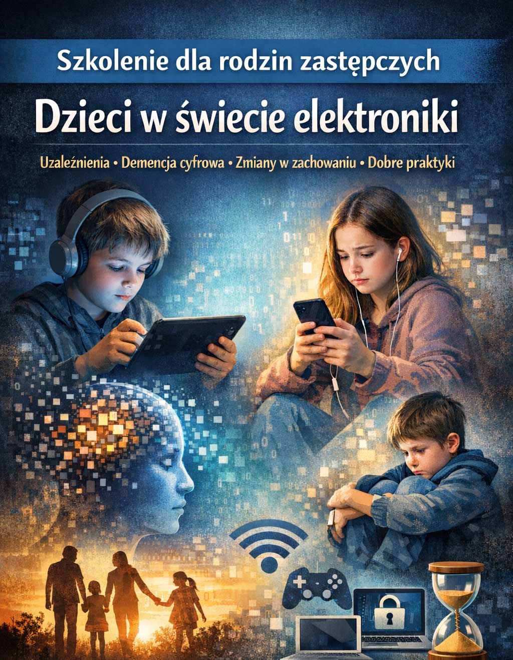 Ilustracja wprowadzenia: Dzieci w świecie elektroniki